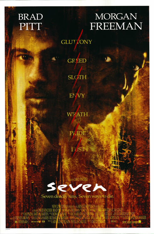 seven 1995 one sheet poster rolled
